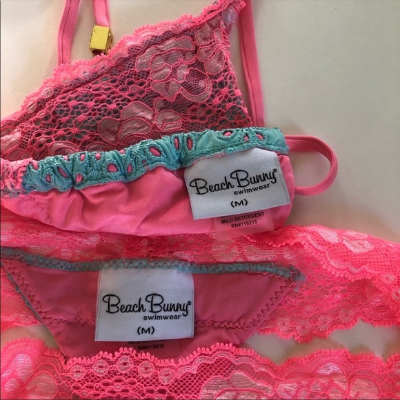 Beach Bunny Swim Beach Bunny Lady Lace Thong Bikini M Poshmark